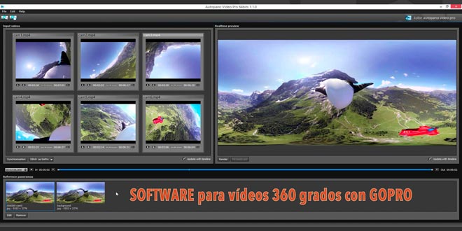 eliminar congelador danza Software para hacer vídeos 360 grados con GoPRO